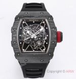 BBR Factory Super Clone Richard Mille RM35- 01 Carbon NTPT Black Rubber Strap